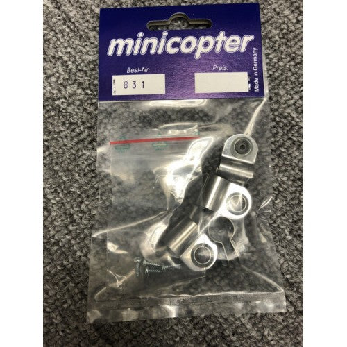 0831 minicopter Clamp Set For Skid Mounting (equals MC0742 x 4)